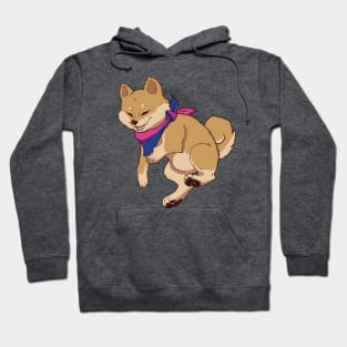 Bisexual Pride Shiba Inu Hoodie